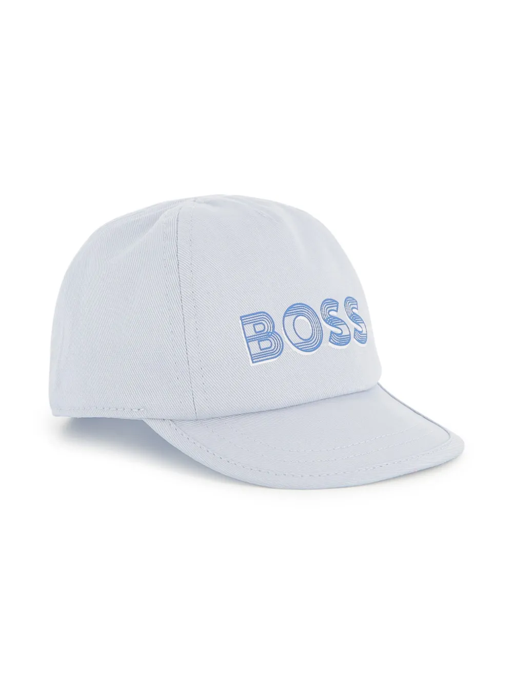 BOSS Kidswear Pet met logoprint Blauw