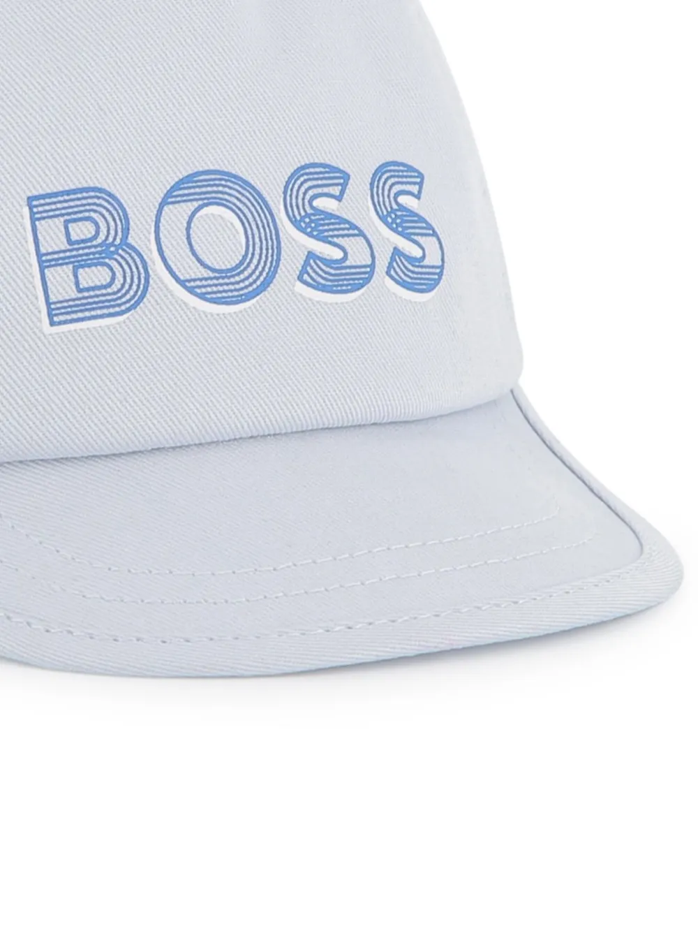 BOSS Kidswear Pet met logoprint Blauw
