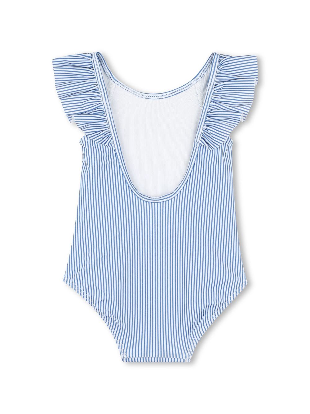 Chloé Kids logo print swimsuit - Blue