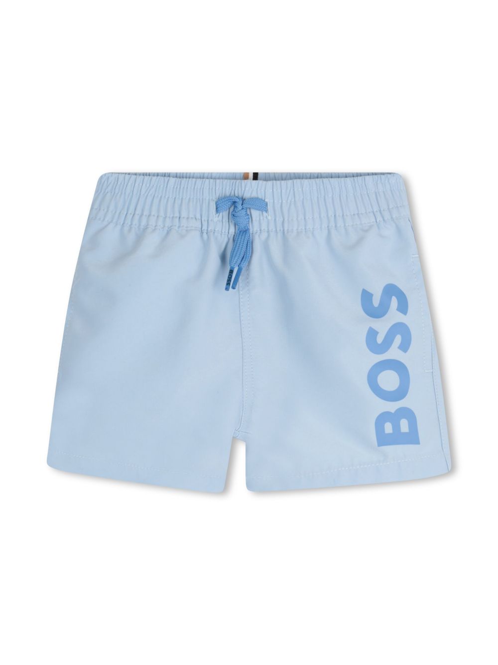 BOSS Kidswear logo-print swim shorts - Blue