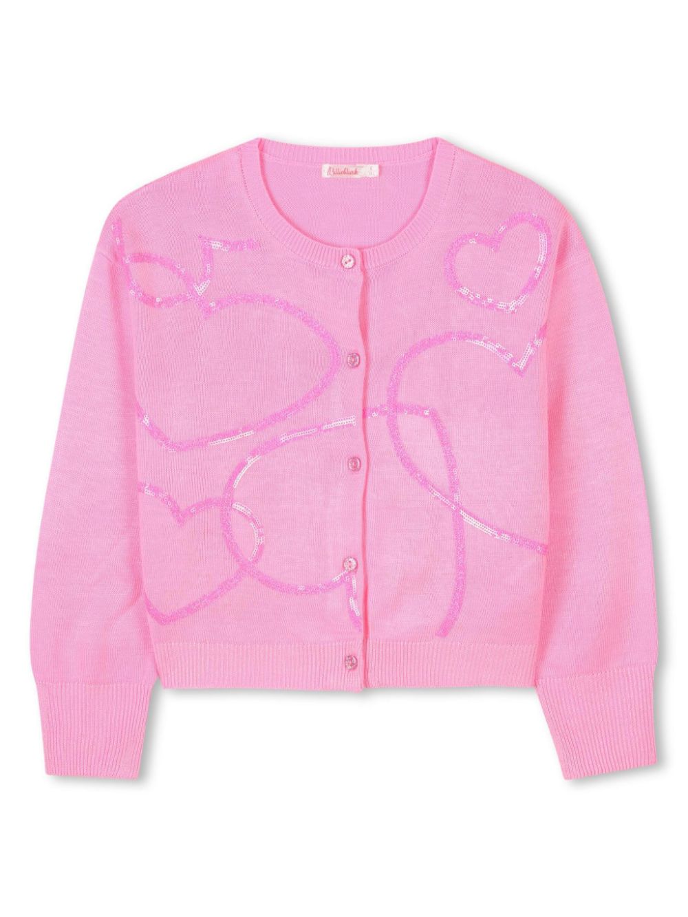 Billieblush sequin-embellished cardigan - Pink