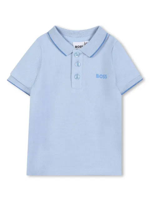 BOSS Kidswear logo-print polo shirt