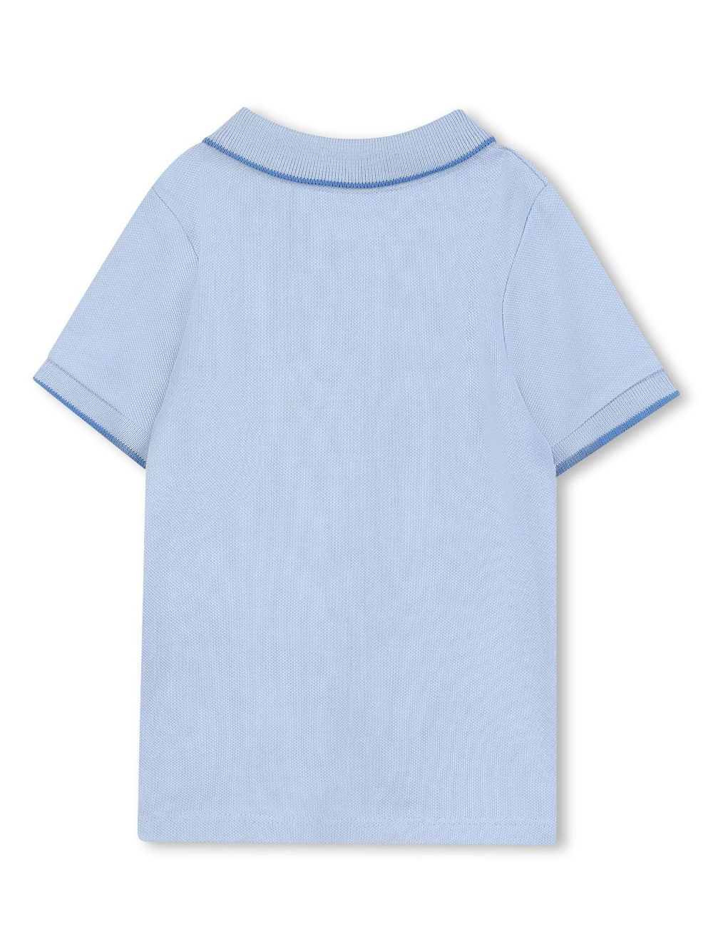 BOSS Kidswear Poloshirt met logoprint - Blauw