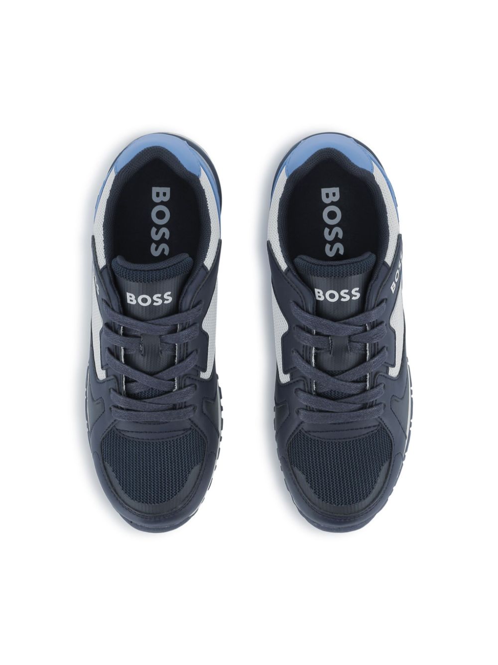 BOSS Kidswear colourblock sneakers Blue