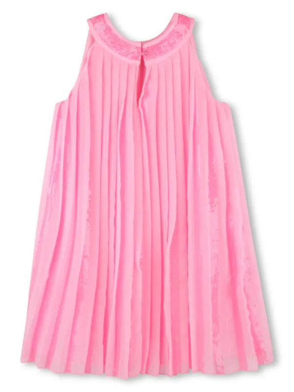 billieblush pink dress Billieblush Girls Sequin Ruffle Dress in Pink