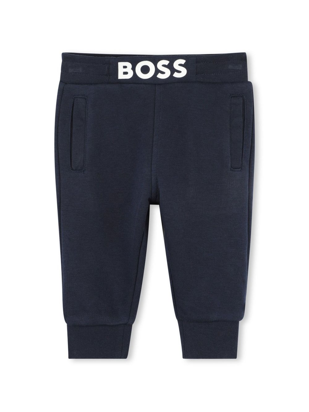 BOSS Kidswear logo-print track pants - Blue