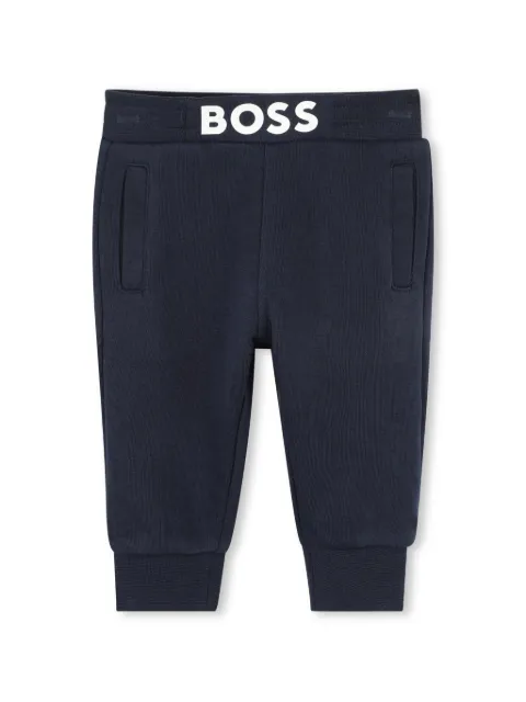 BOSS Kidswear logo-print track pants