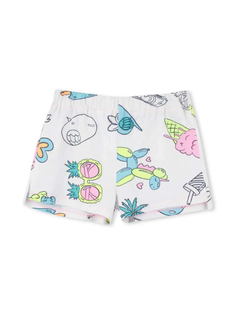 Billieblush Graphic-print Shorts Set In White