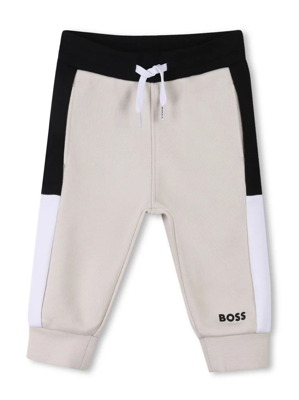 BOSS Kidswear Trainingspak met logoprint Beige