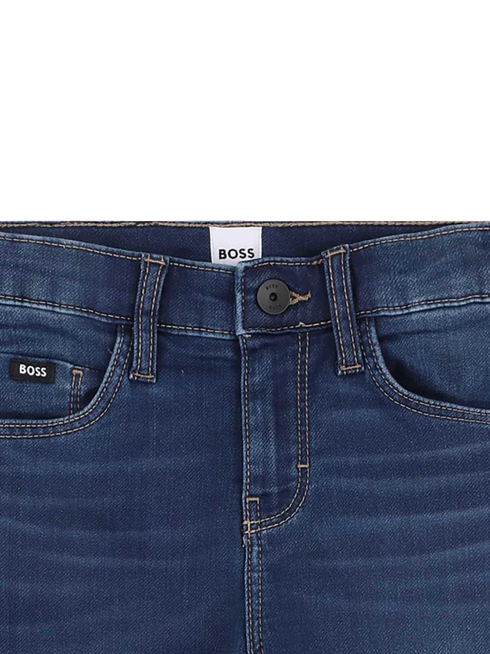 BOSS Kidswear Straight jeans Blauw