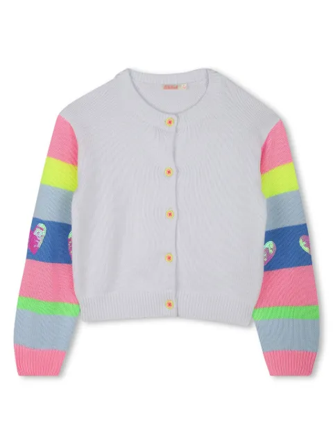 Billieblush cárdigan con detalle de rayas