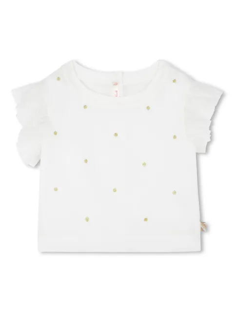 Billieblush blusa con detalles de cristal
