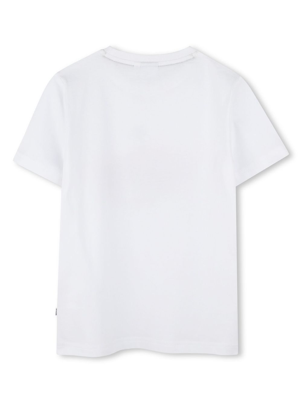 BOSS Kidswear Katoenen T-shirt met logoprint - Wit