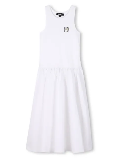 Dkny Kids vestido con logo estampado