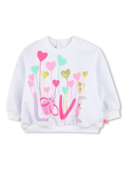 Billieblush sudadera con ilustración estampada