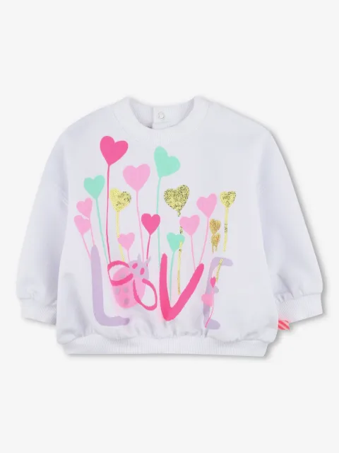 Billieblush sudadera con ilustración estampada