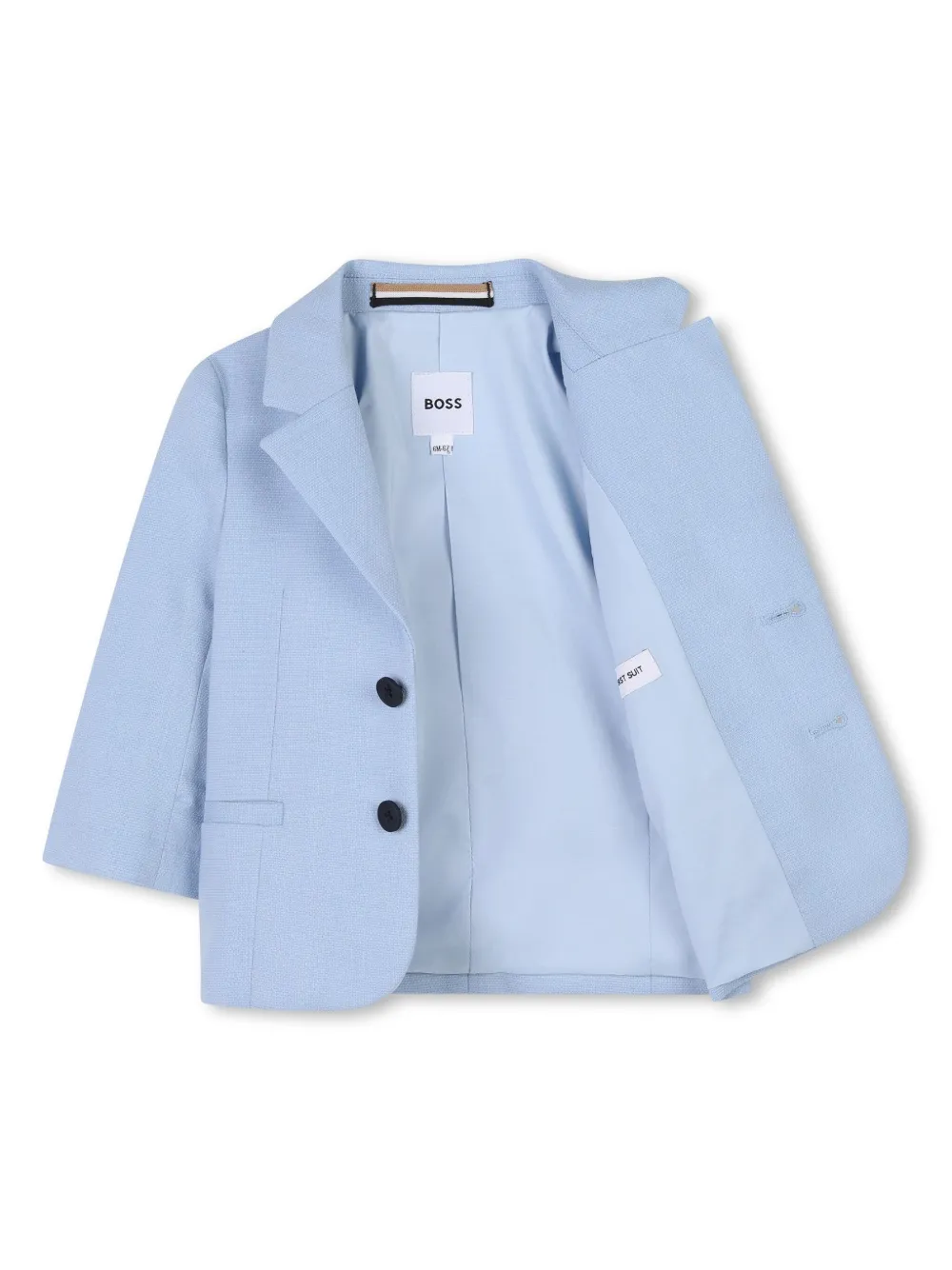 BOSS Kidswear Blazer met enkele rij knopen Blauw