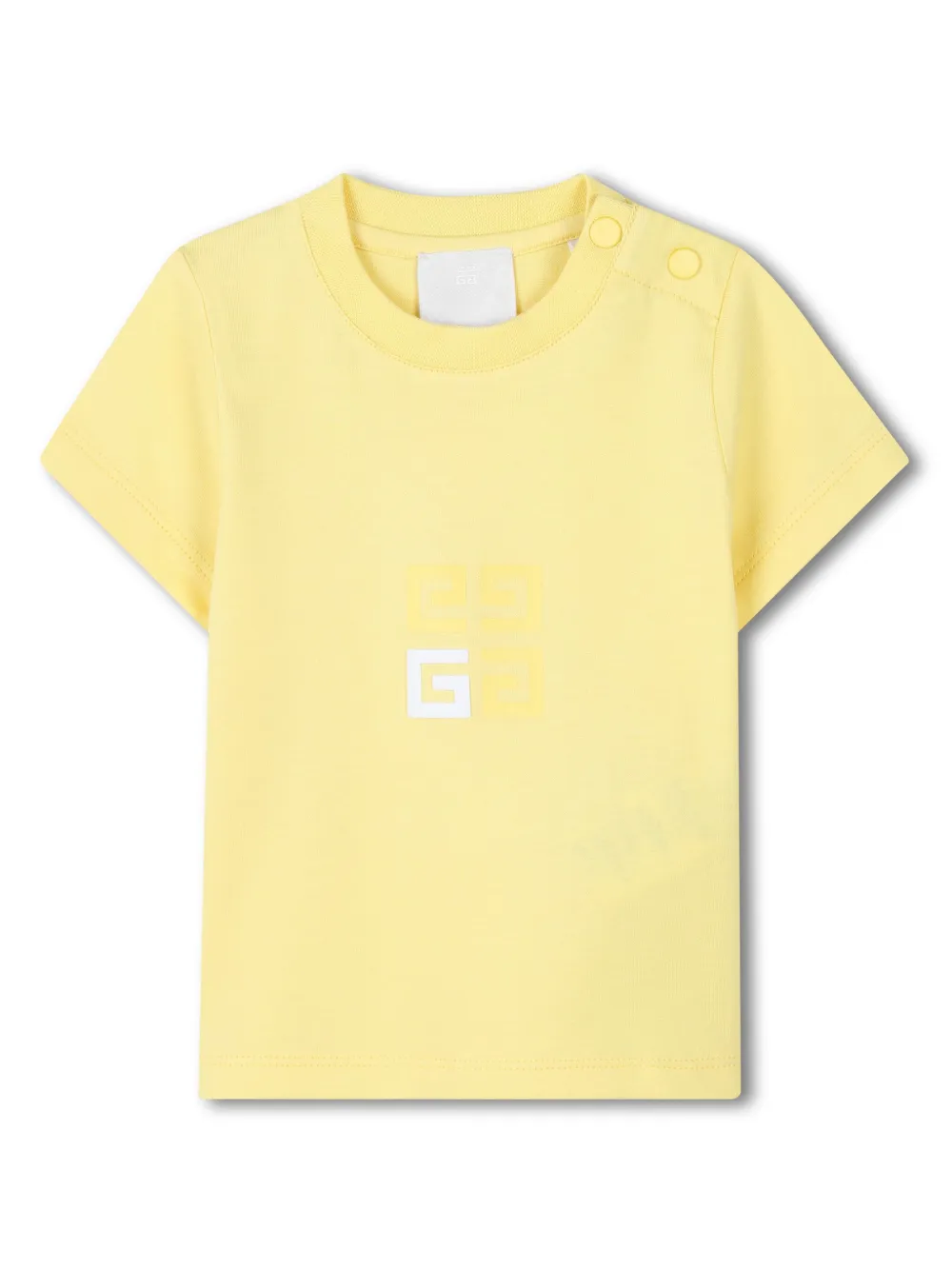 Givenchy Kids T-shirt met logoprint Geel