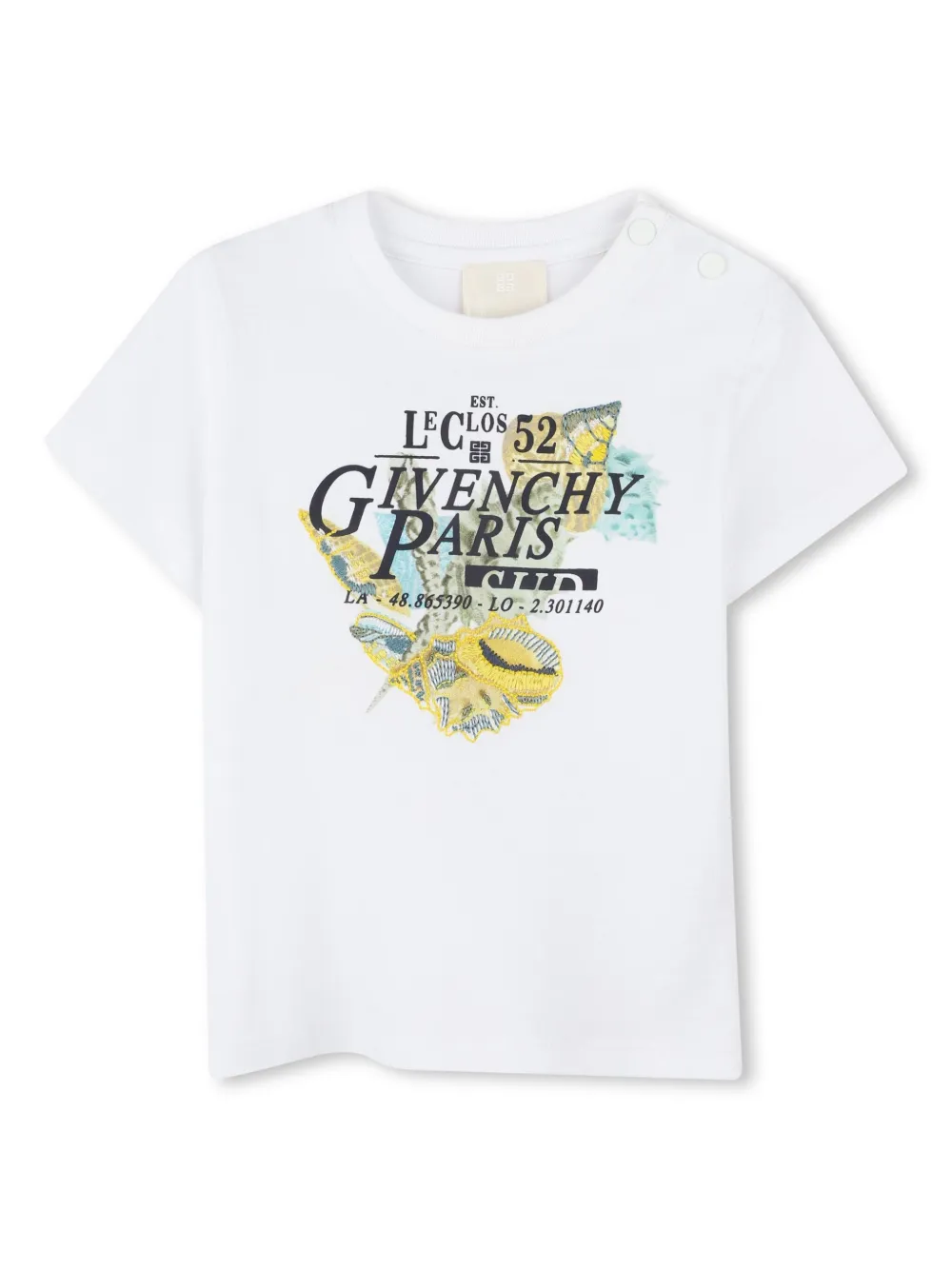 Givenchy Kids T-shirt met tekst Wit