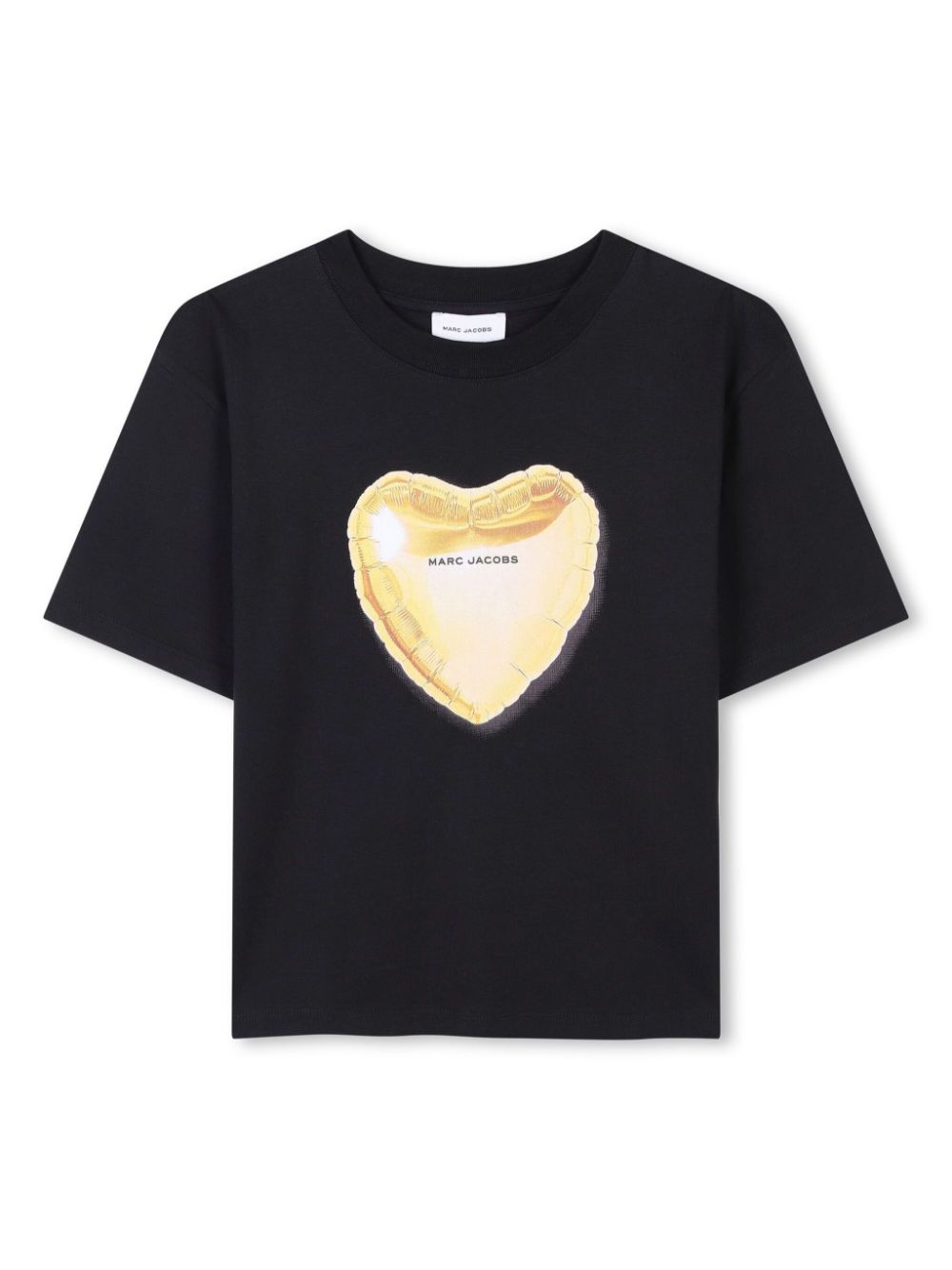 Marc Jacobs Kids crew neck cotton t-shirt - Black