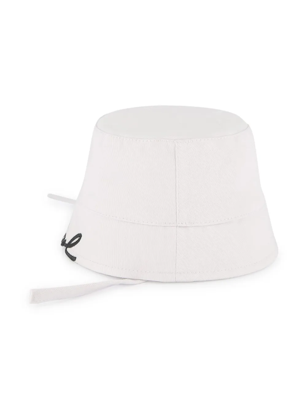 Karl Lagerfeld Kids Vissershoed met geborduurd logo Wit