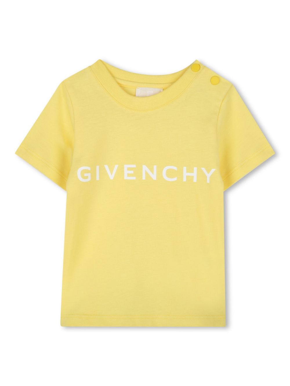 Givenchy Kids T-shirt met logoprint Geel