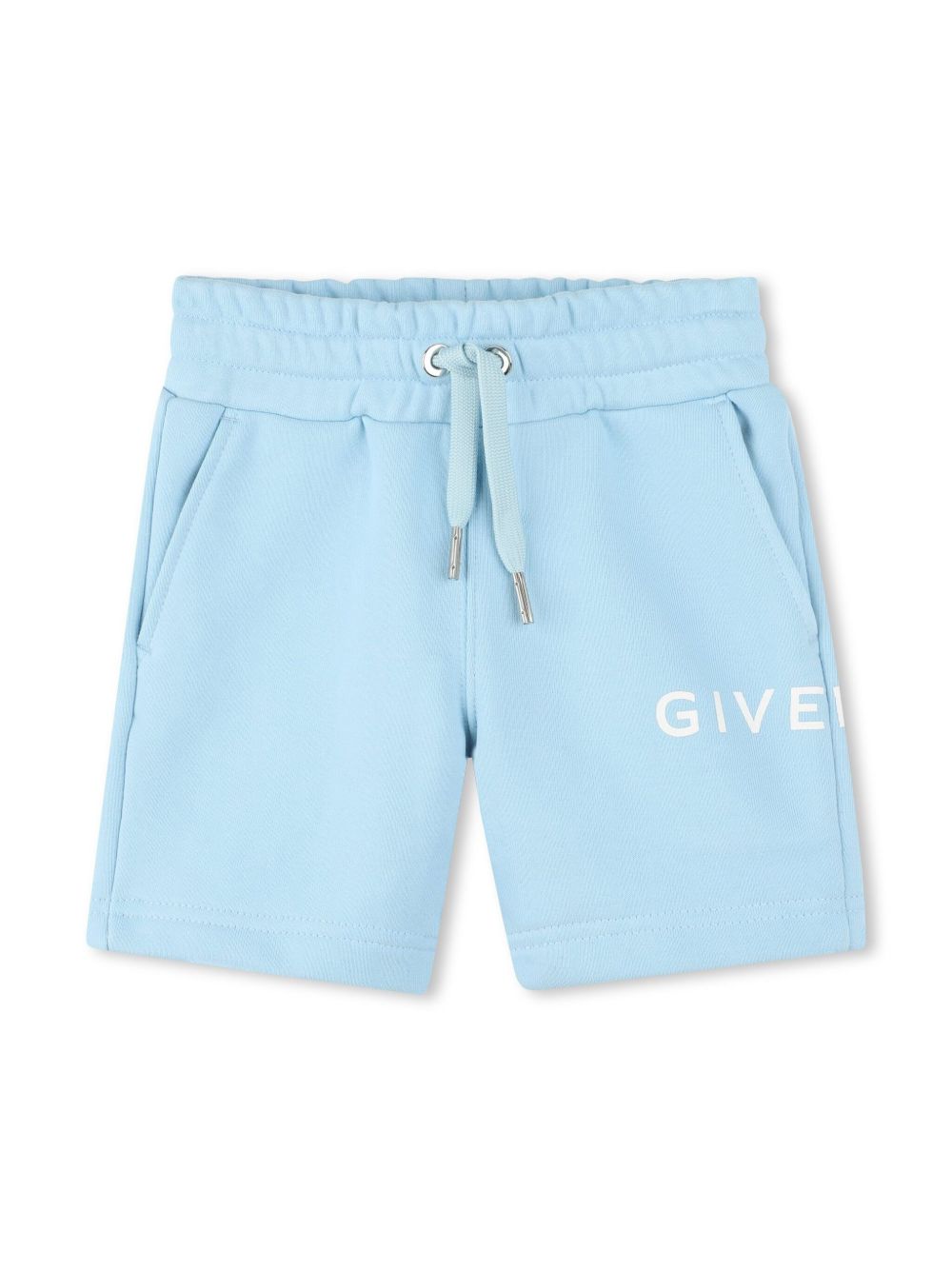 Givenchy Kids Trainingsshorts met logoprint Blauw