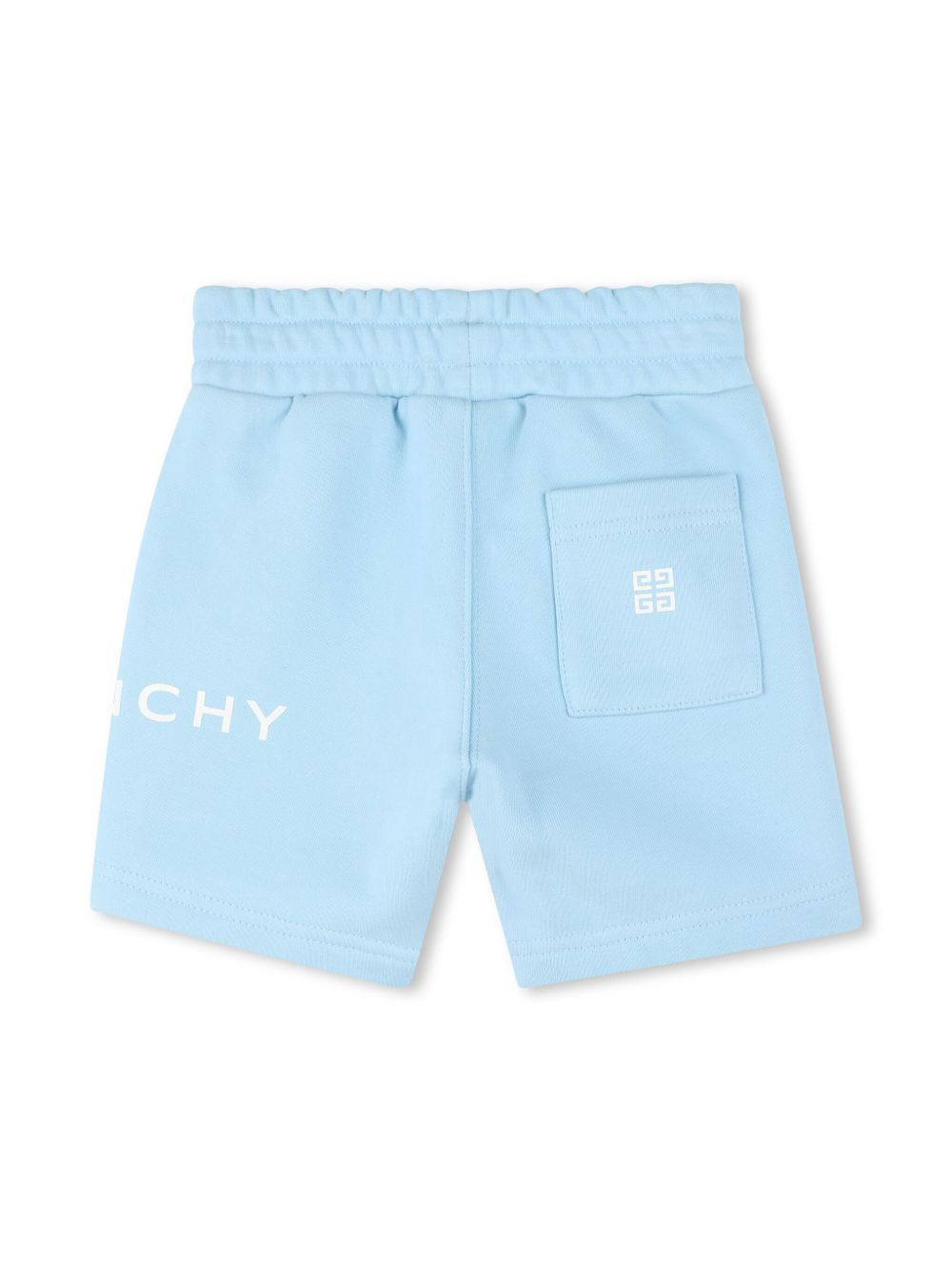 Givenchy Kids Trainingsshorts met logoprint Blauw