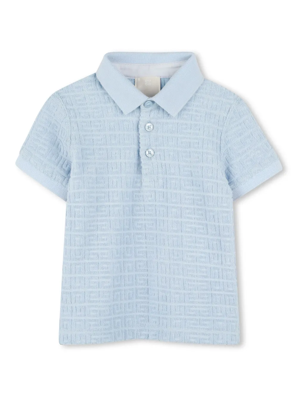 Givenchy Kids Poloshirt met 4G-jacquard Blauw