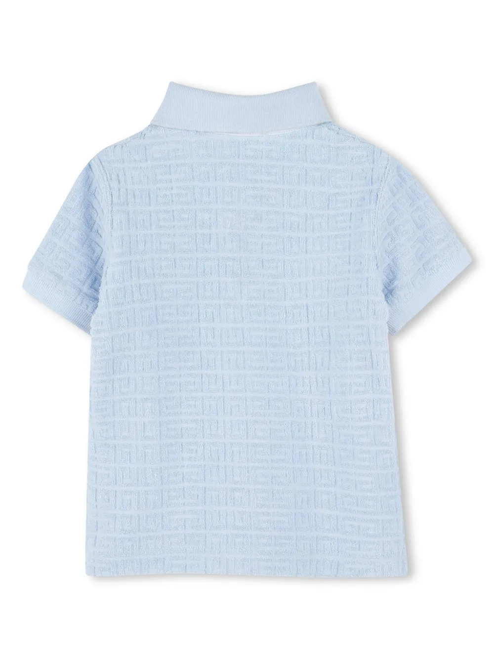 Givenchy Kids Poloshirt met 4G-jacquard - Blauw