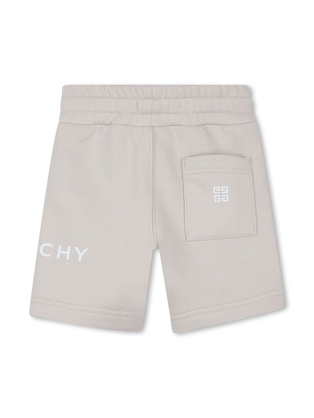 Givenchy Kids logo-print fleece shorts - Beige