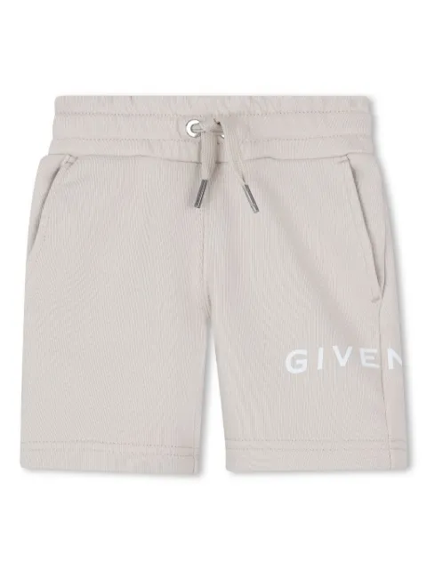 Givenchy Kids Bermuda de fleece com logo