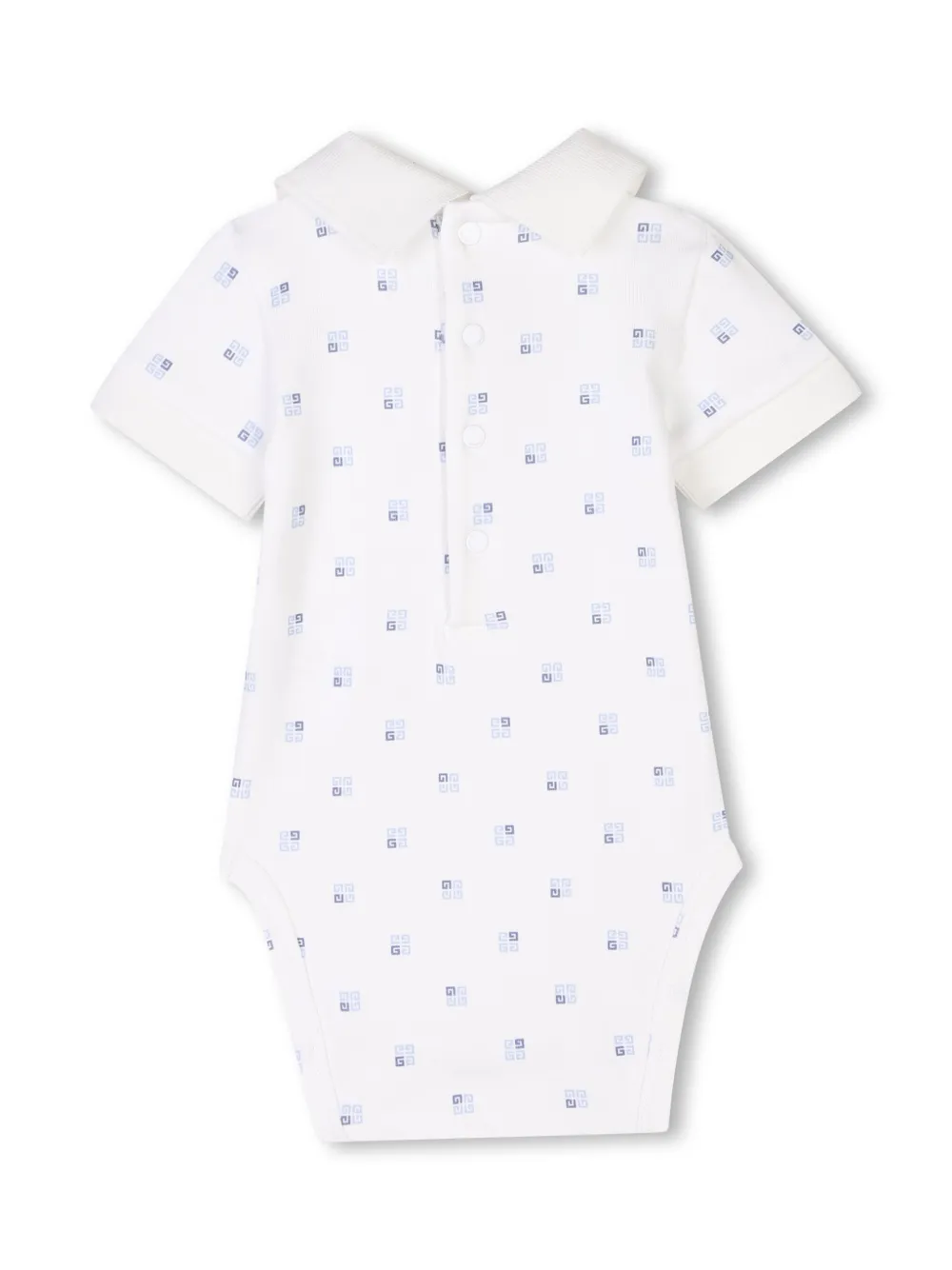 Givenchy Kids Tuinbroek en romper met geborduurd logo Blauw
