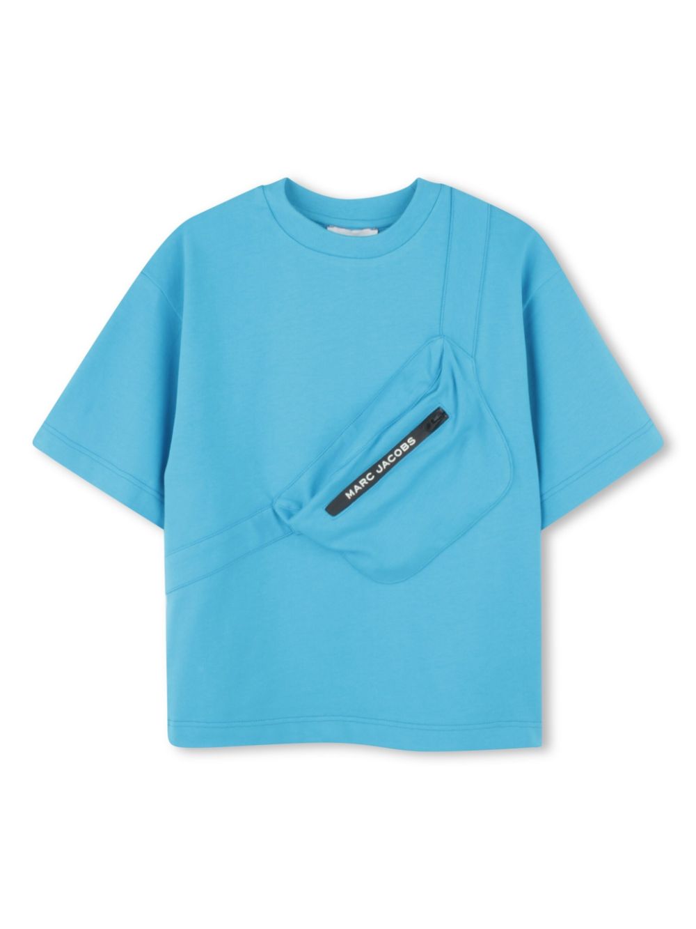 Marc Jacobs Kids 3D zipped pocket T-shirt - Blue