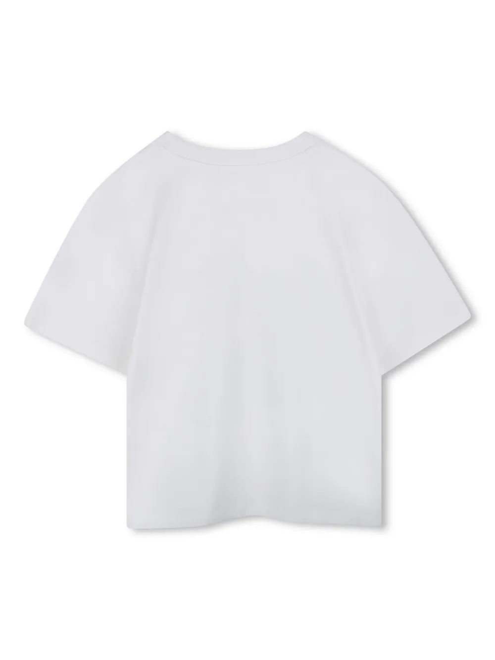 marcjacobskids Marc Jacobs Kids Katoenen T-shirt met bloemenprint - Wit