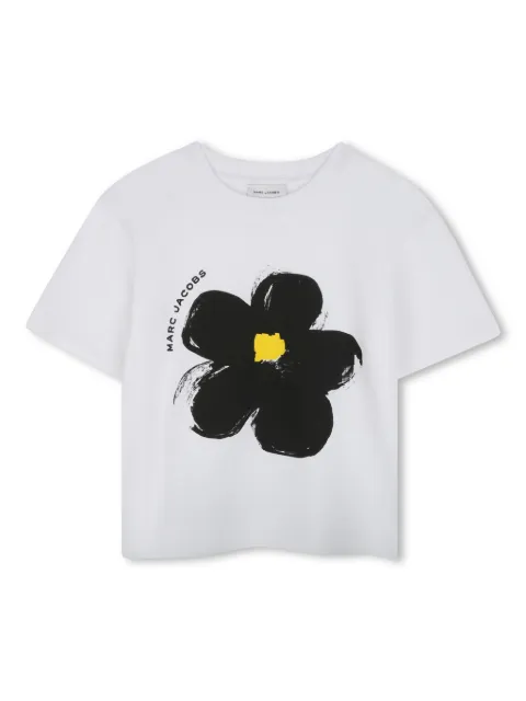 Marc Jacobs Kids floral print cotton t-shirt 