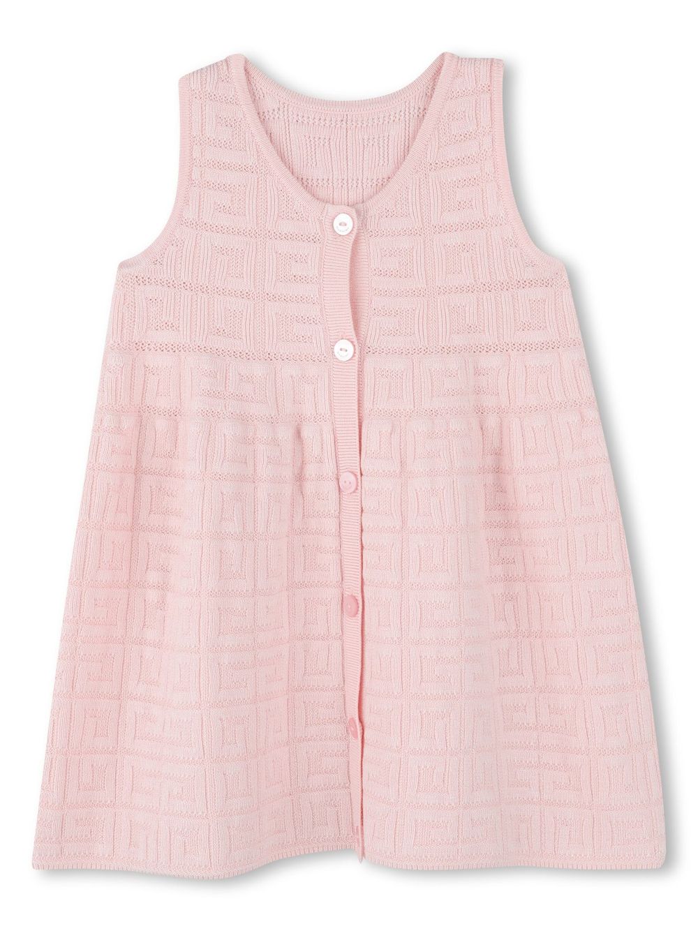 Givenchy Kids 4G-jacquard dress - Pink