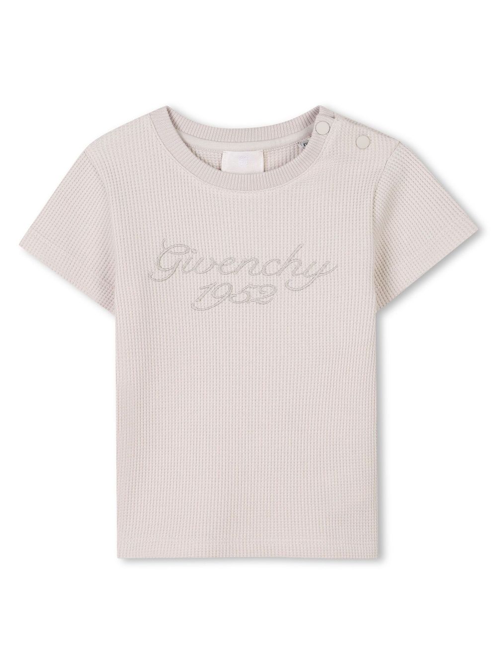 Givenchy Kids logo-embroidered T-shirt - Neutrals