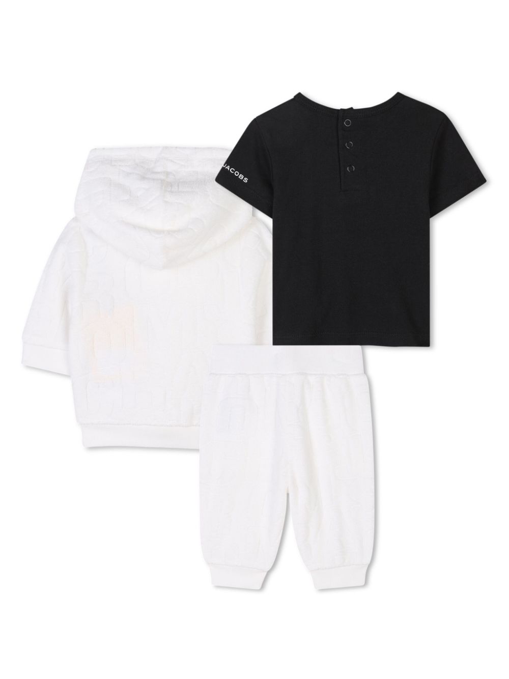 Marc Jacobs Kids T-shirt, broek en vest met logo - Wit