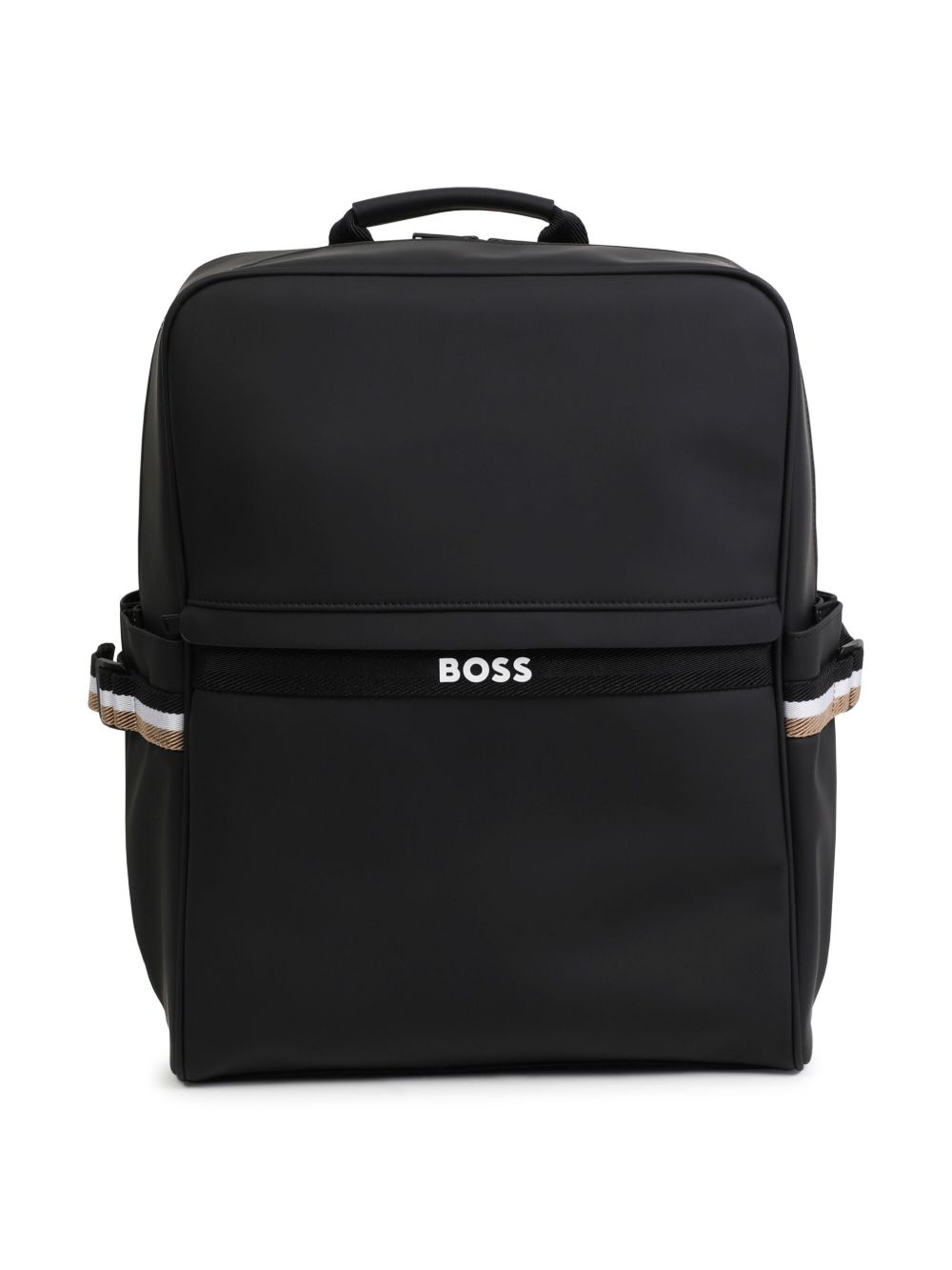 BOSS Kidswear coated-finish backpack - Black