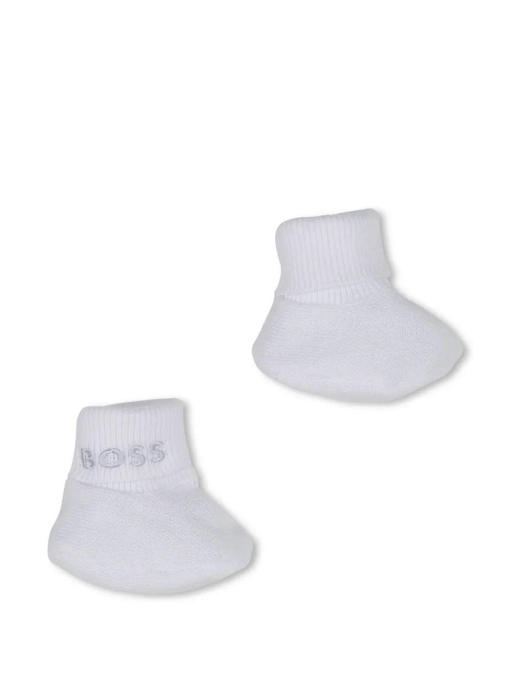 BOSS Kidswear Mutsen met geborduurd logo Wit