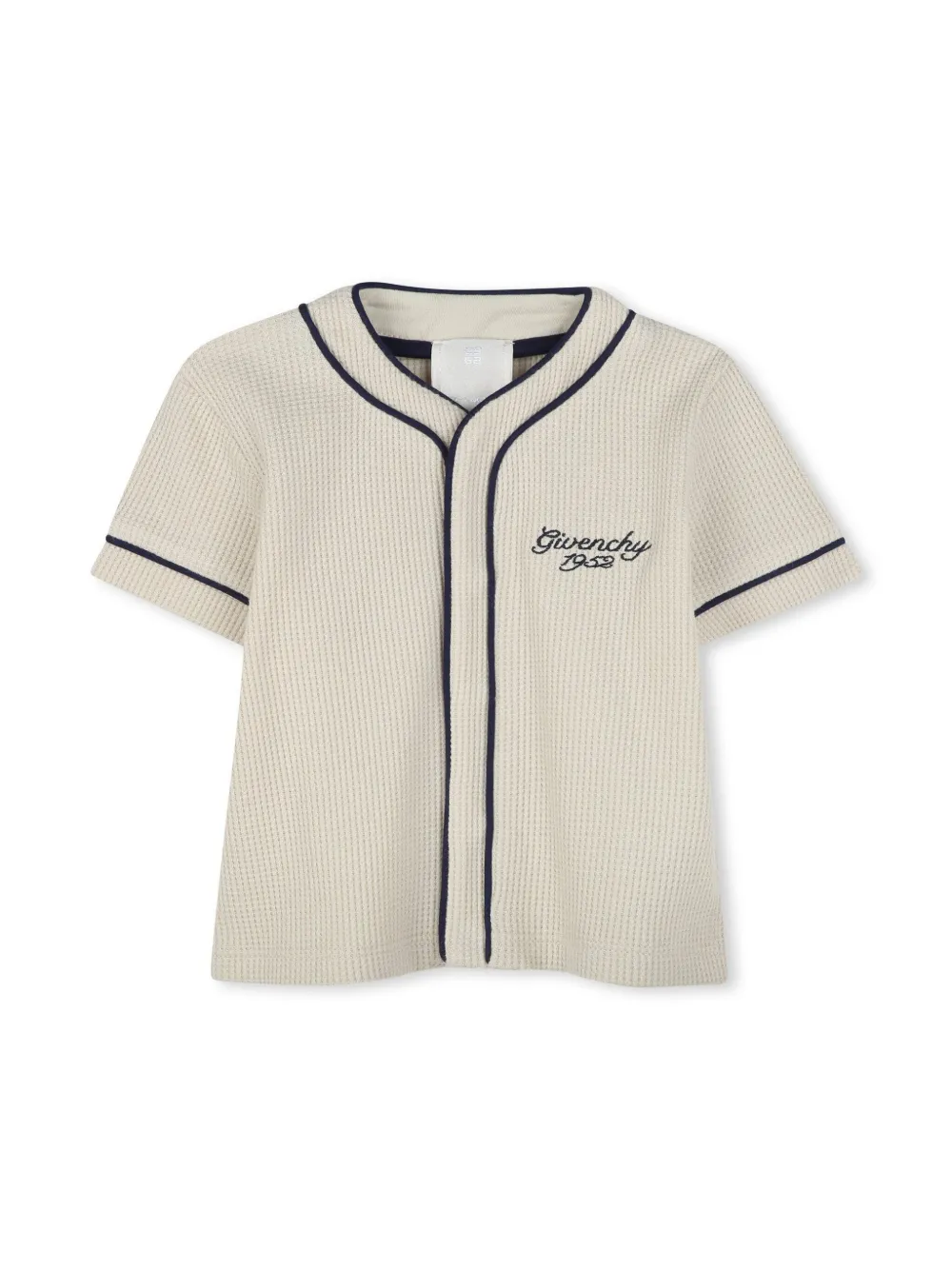 Givenchy Kids Shirt en shorts met geborduurd logo Beige