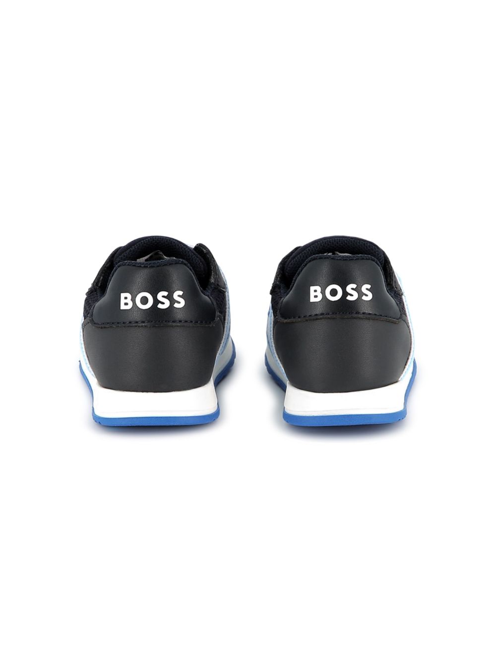 BOSS Kidswear Sneakers met logoband Blauw