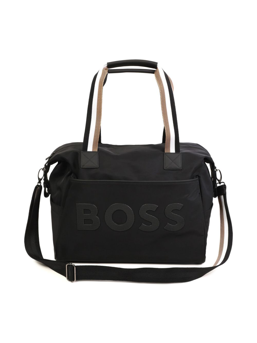 BOSS Kidswear logo-appliqué changing bag - Black