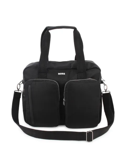 BOSS Kidswear logo-appliqué changing bag