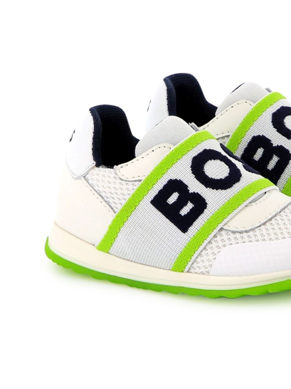 BOSS Kidswear Sneakers met logoband Wit