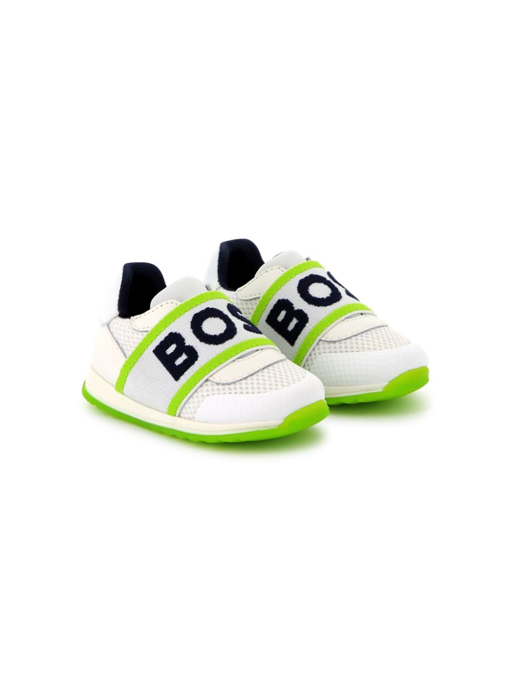 BOSS Kidswear Sneakers met logoband Wit