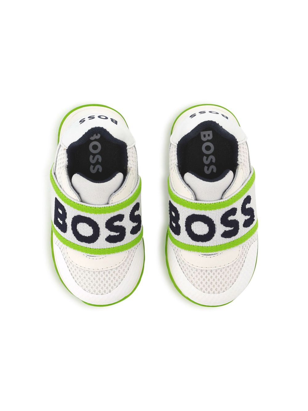 BOSS Kidswear Sneakers met logoband Wit