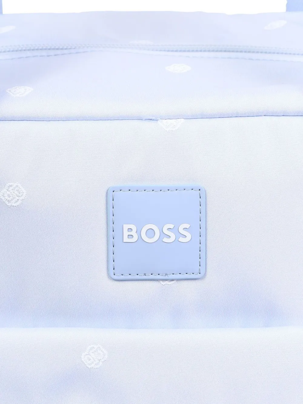 BOSS Kidswear Luiertas met logopatch Blauw