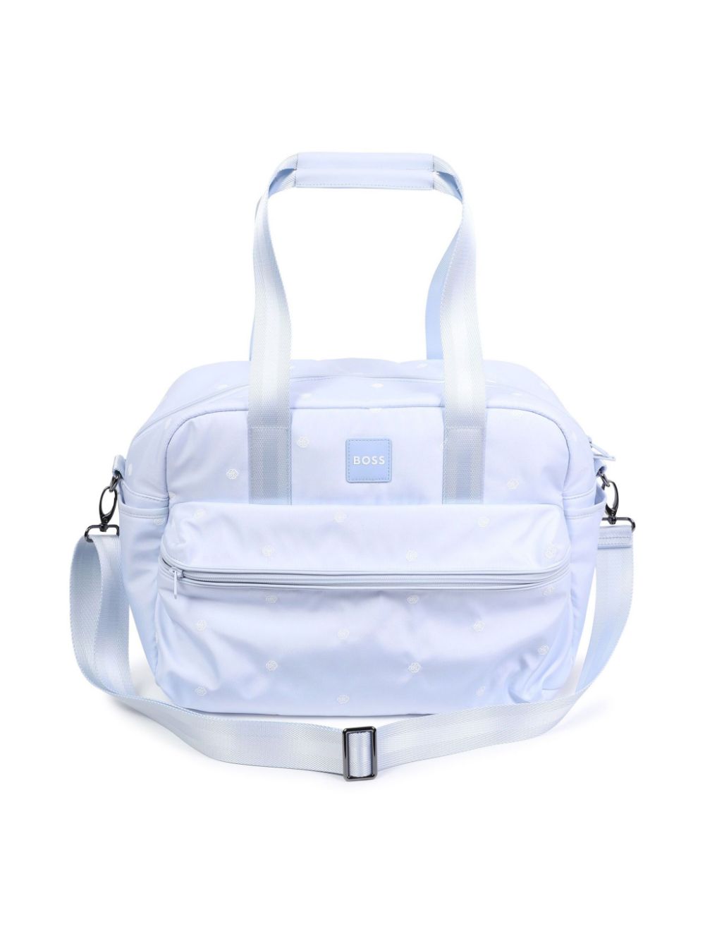 BOSS Kidswear logo-patch changing bag - Blue